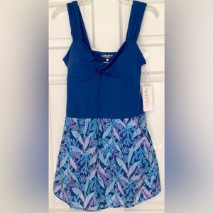 Lilly Pulitzer Luxletic Carys Romper Barton Bluestar Glazing New In Package